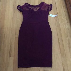 NWT Maggy London Wine Colored Dress